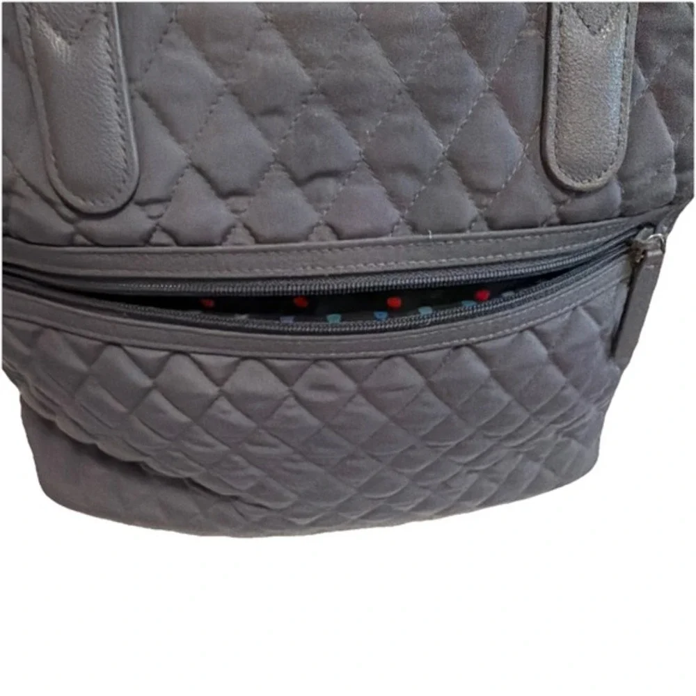vera bradley‎ purse Gray Diamond Quilted  10x12
